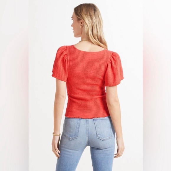 Nation LTD Scarlett smocked top XS - Picture 9 of 11